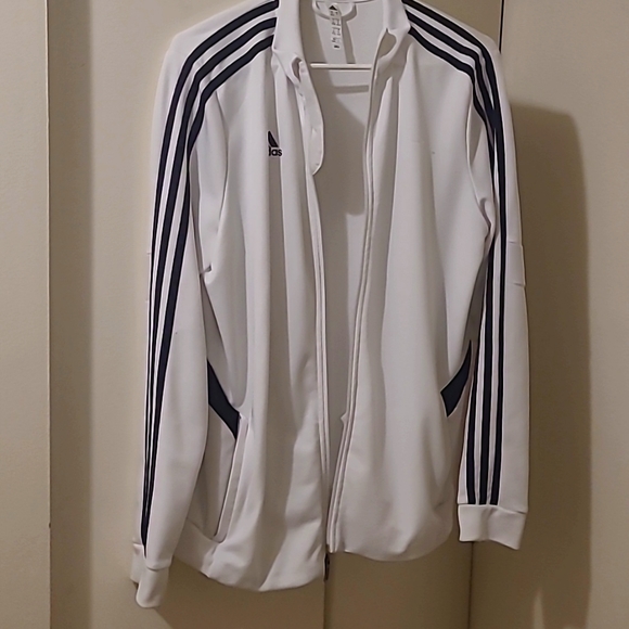 adidas Jackets & Blazers - Adidas white and black XL jacket
